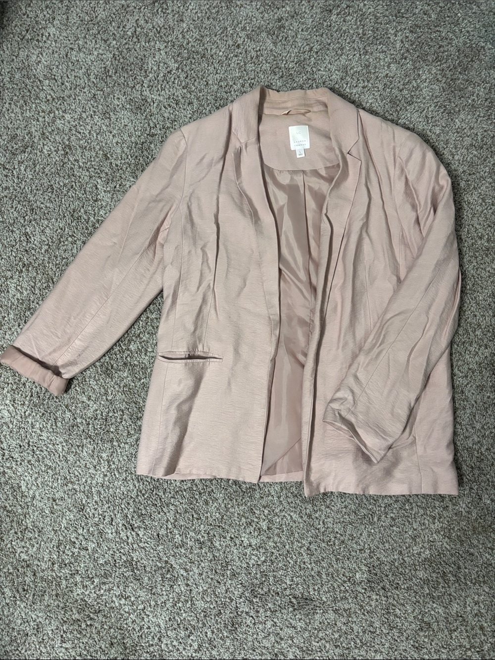 Soft Pink Womens Blazer Jacket - Lauren Conrad